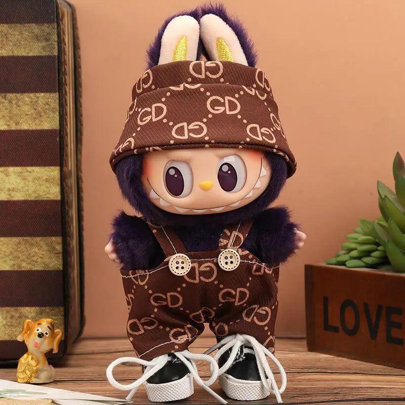 Labubu Vogue Monogram Overalls Outfit-2