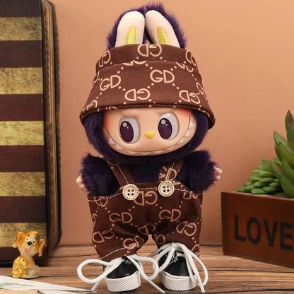 Labubu Vogue Monogram Overalls Outfit-2