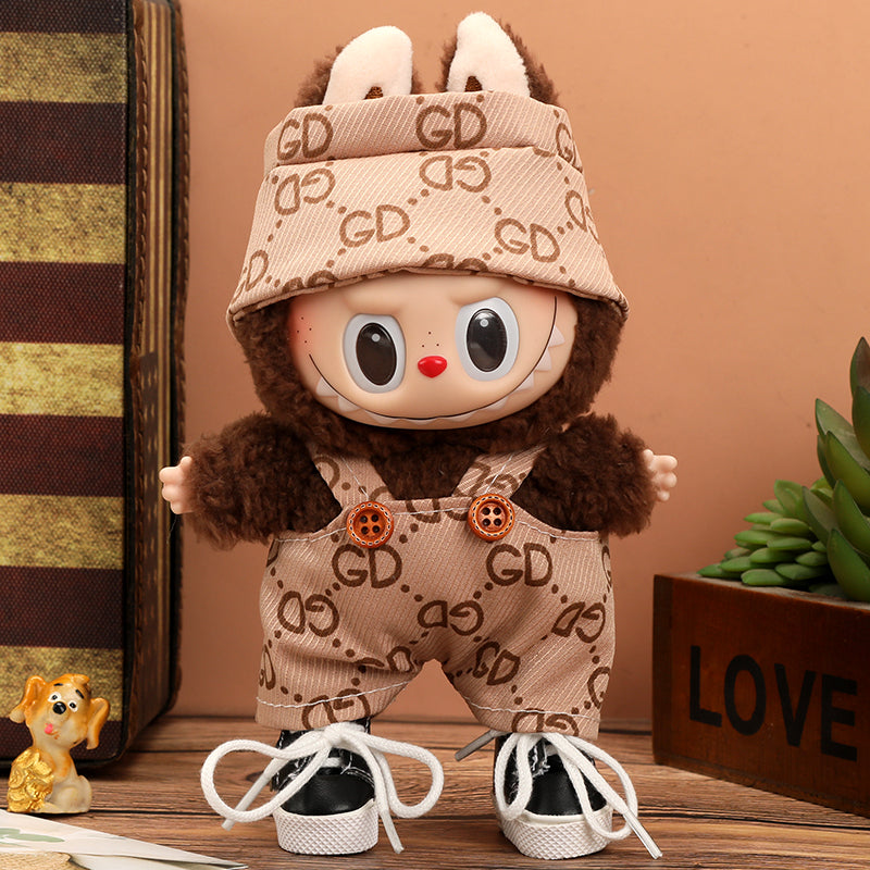 Labubu Vogue Monogram Overalls Outfit-4