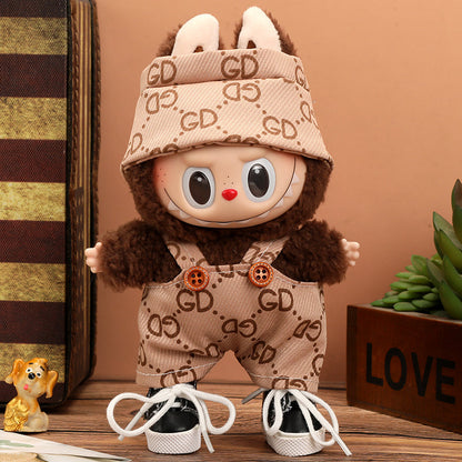 Labubu Vogue Monogram Overalls Outfit-4